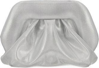 Themoir&egrave; Clutch met geplooide details - Dames - Clutches - Grijs - ONE Size - Leer - Tassen