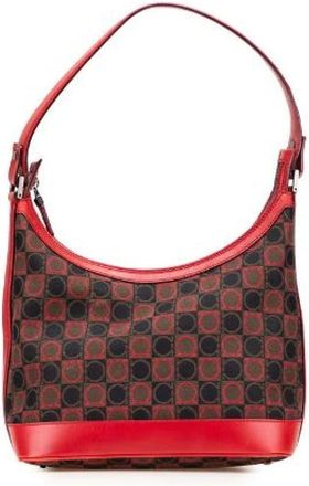 Ferragamo Pre-owned Shoulder Bags, female, Black, Size: ONE SIZE Pre-owned Canvas shoulder-bags