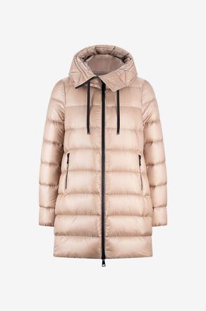 Moncler Lange Daunenjacke mit Kapuze Suyen