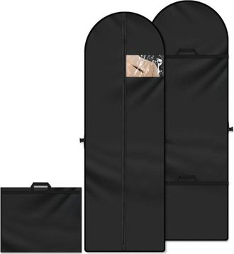 OEM Housse V&ecirc;tement - 60x180 Cm - Anti Poussi&egrave;re - Pour Robe Longue Manteau Soir&eacute;e Mari&eacute;e - Transparente Pliable