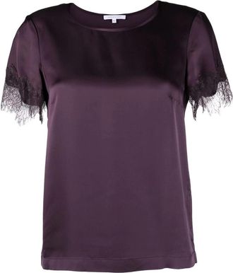 Patrizia Pepe Essential T-shirt Art. 8C0575A100 - Dames - T-shirts - Paars - M - Tops
