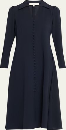 Lafayette 148 New York x The Morning Show Finesse Crepe Midi Dress