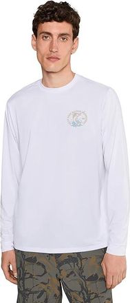 Salty Crew Shootout Long Sleeve Sunshirt Mens Clothing White : 2XL, Elastane/Polyester