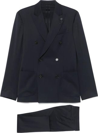 Lardini Completo in lana vergine - Blu