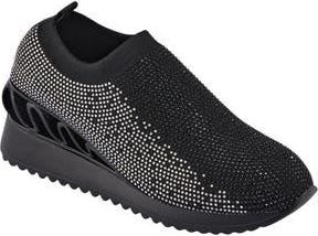 Lady Couture Bella Rhinestone Sneaker in Black Multi at Nordstrom Rack, Size 7