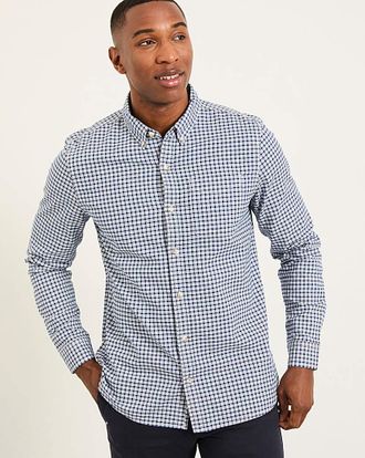 FatFace Oxford Gingham Long Sleeve Shirt