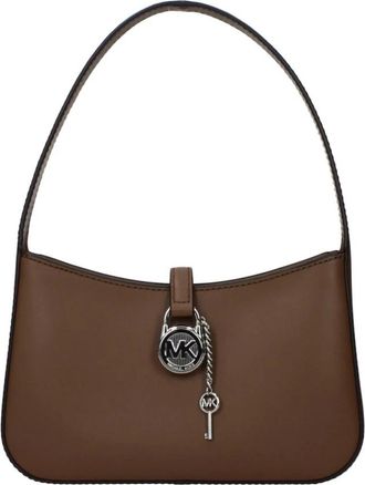 Michael Kors Leren Handtas met Klassiek Design - Dames - Schoudertassen - Bruin - ONE Size - Leer - Tassen