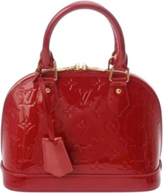 Louis Vuitton Pre-owned Handbags, female, Red, Size: ONE SIZE Pre-owned Vintage Monogram Vernis Handbag