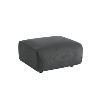 Sweeek Reposapi&eacute;s para sof&aacute; wallas terciopelo de pana fina, 2 plazas, gris