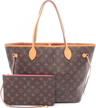Louis Vuitton Brown Pivoine Coated Canvas Leather Handbag Pouch Tote Bag (Pre-Owned)