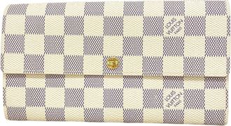 Louis Vuitton White Long Wallet (Bi-Fold) (Pre-Owned)