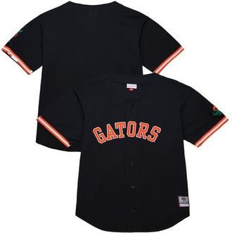 Mitchell & Ness Mens Mitchell & Ness Black Florida Gators On The Clock Full-Button Fashion Jersey at Nordstrom, Size Xx-Large