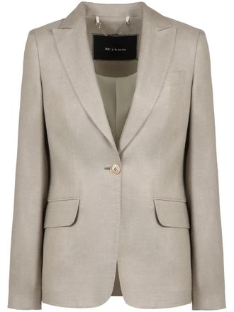 Kiton Blazer met gemêleerd effect - Beige