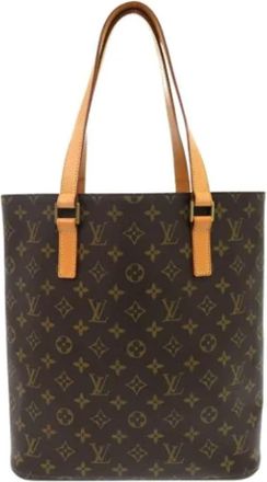 Louis Vuitton Tweedehands Canvas Louis Vuitton tassen - Dames - Vintage Shopper - Bruin - ONE Size - Vintage