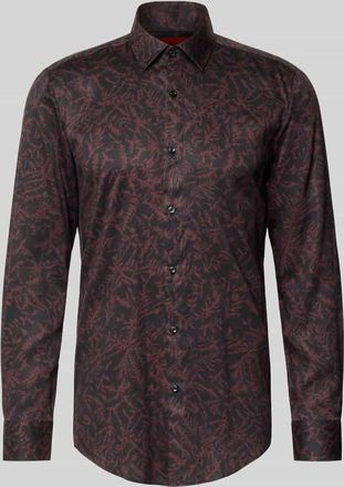 HUGO BOSS Slim Fit Businesshemd aus Lyocell Modell KENNO in Kirsche, Gr&ouml;&szlig;e 38