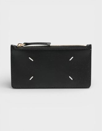 Maison Margiela Mens Maison Margiela Slim Leather Wallet Black - Size: O/S