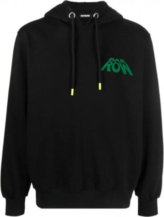 Barrow Barrow, Hoodies & sweatvesten, Heren, Zwart, M, Katoen, 3D Print Hoodie