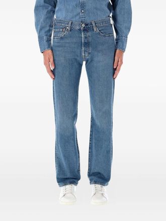 Levi's 501 straight-leg jeans - men - Cotton/Polyamide/Elastane - 33/34 - Blue