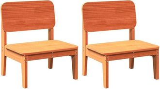 vidaXL Vidaxl - Sillas De Jard&iacute;n 2 Uds Marr&oacute;n Cera 60x52,5x72 Cm