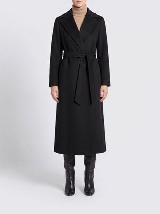 Max Mara S Max Mara Cappotto lungo a vestaglia in lana con cintura e rever