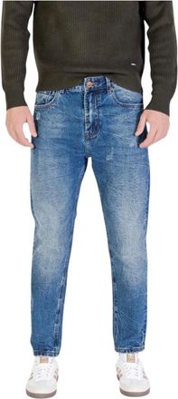 Gianni Lupo Jeans, Heren, Blauw, M, Denim, Klassieke denim jeans met ritssluiting en knoopsluiting
