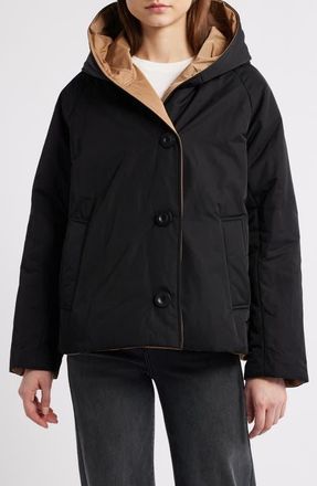 OOF Wear Memory Nylon Water Repellent Reversible Jacket in Black at Nordstrom, Size X-Large