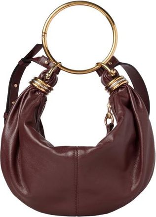 Chlo&eacute; Small Bracelet Hobo Bag In Grained Leather