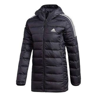 adidas (WMNS) adidas Light Down Hooded Parka Black GH4590