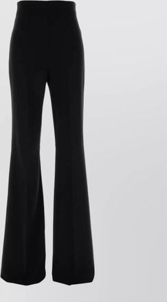 Sportmax high waist stretch nylon flared trousers
