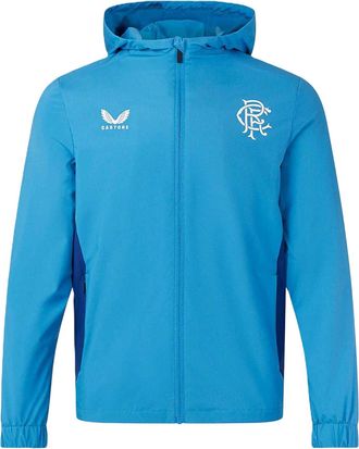 Castore Rangers FC-anorak voor heren (Blauw/Donkerblauw)