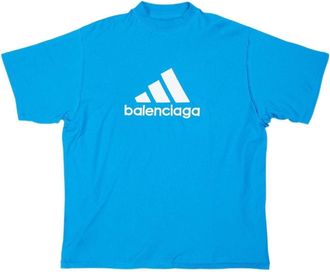 Balenciaga x adidas Oversized T-Shirt Blue 731769TNVP34024