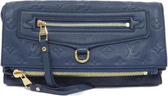 Louis Vuitton Blue Leather Clutch Bag (Pre-Owned)