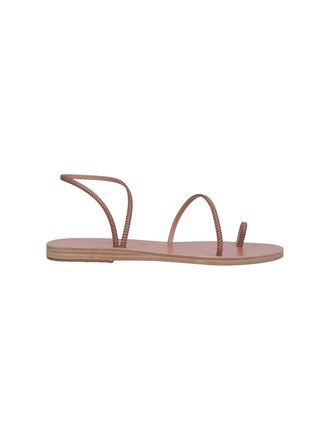 Ancient Greek Sandals Brown Eleftheria Braided Strap Leather Sandals