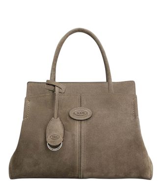Tod's Grey Logo Small Tote