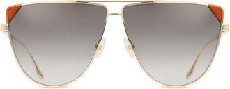 Victoria Beckham VB239S 222 Womens Sunglasses Gold Size 63