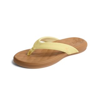 Reef Zehentrenner REEF CUSHION HARMONY, Damen, Gr. 37,5, gelb (pale banana), Synthetik, Textil, Schuhe Zehentrenner