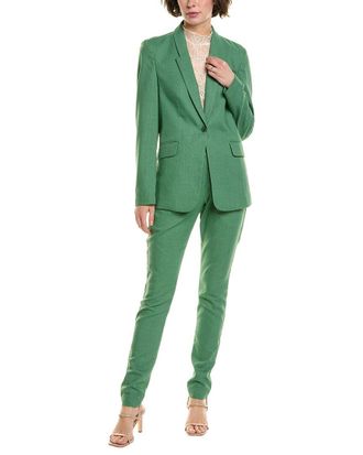 BGL Fashion Bgl 2Pc Linen-Blend Blazer & Pant Set