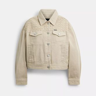 Coach Garment Dyed Denim Jacket