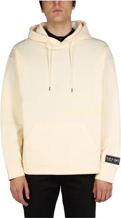 Tatras Sweatshirt met logoprint - Heren - Hoodies - Geel - L - Katoen - Hoodies & sweatvesten