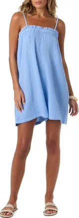 O'Neill Audrey Gauze Romper in Blue Glass at Nordstrom, Size X-Small