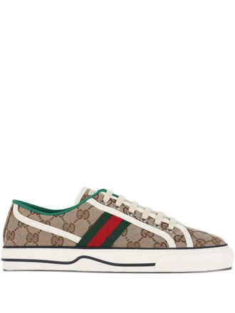 Gucci Tennis 1977 sneakers - women - Fabric/Fabric/Rubber - 36 - Brown