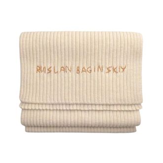 Ruslan Baginskiy Wollen sjaal - Dames - Accessoires - Beige - Maat: ONE Size Wol
