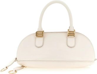 Balenciaga Bolero Bowling Bag Mini - Dames - Handtassen - Wit - ONE Size - Leer - Tassen