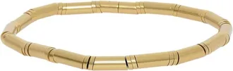Bottega Veneta Golden Solid Elasticated Metal Belt
