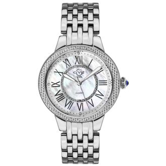 Gevril Group Astor II Quartz Mother of Pearl Diall Diamond Ladies Watch 9140