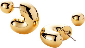 JENNY BIRD Tome 14k Gold Hoop Earrings - One Size