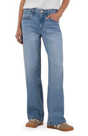 Swat Fame Selena Low Rise Baggy Straight Leg Jeans in Bravery at Nordstrom, Size 18