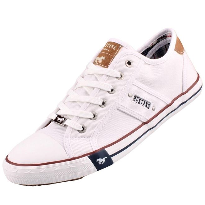 MUSTANG Herren Sneaker – Halbschuh Mit Schnürung & Seitlichem Reißverschluss, Aus Lederimitat, Lässig & Flexibel