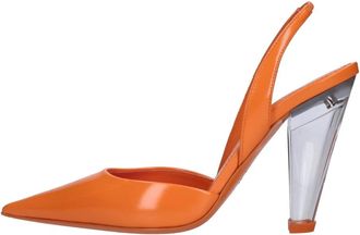 3Juin Kristen Leather Slingback Pumps - Dames - Pumps - Oranje - 36 EU - Leer - Schoenen