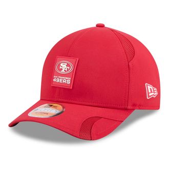 New Era Mens Scarlet San Francisco 49ers 2025 Sideline M-Crown 9FORTY Adjustable Hat
